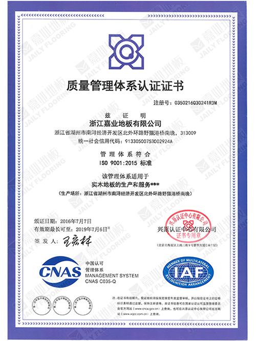 暗网禁区免费版地板质量管理体系证书
